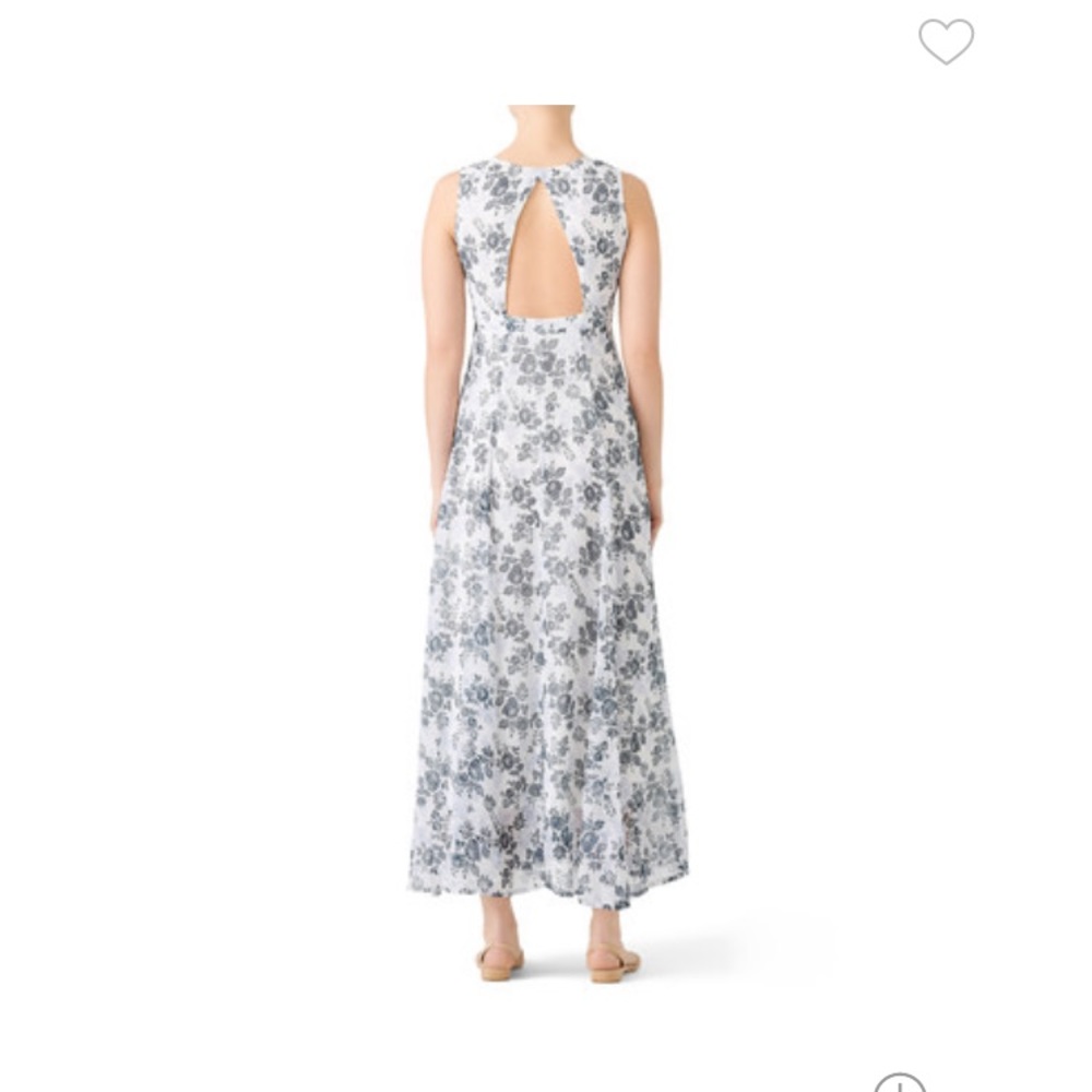 Floral Tea Time Maxi Dress, Open Back
